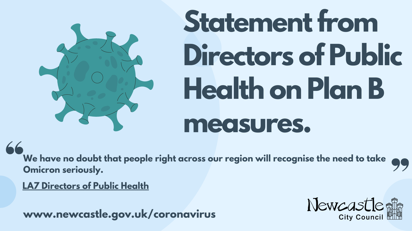 Statement From Public Health Directors On Plan B Measures | Newcastle ...